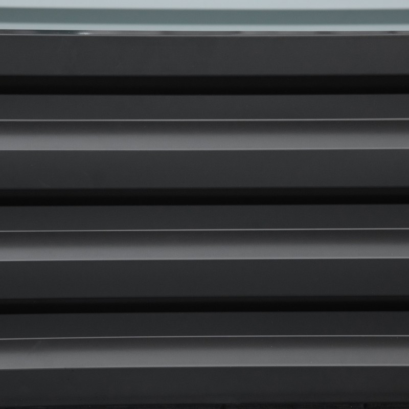 Viljelylaatikko terästä avonaisella pohjalla 120 x 60 x 30,5 cm harmaa