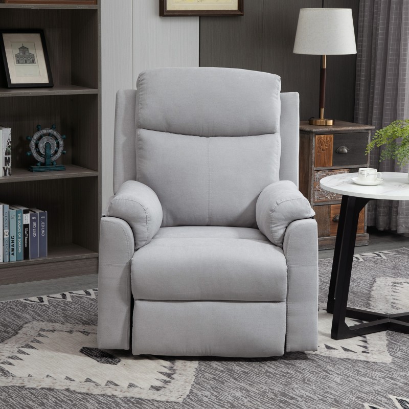 Sähköinen nousutuoli seniorille, lepotuoli ja TV-tuoli, lepotila 160°, vaaleanharmaa, 83 x 89 x 102 cm
