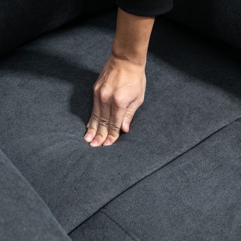 Nouseva lepotuoli tärinähieronnalla, 8 värinämoottoria, pellavakuvioinen kangas, harmaa