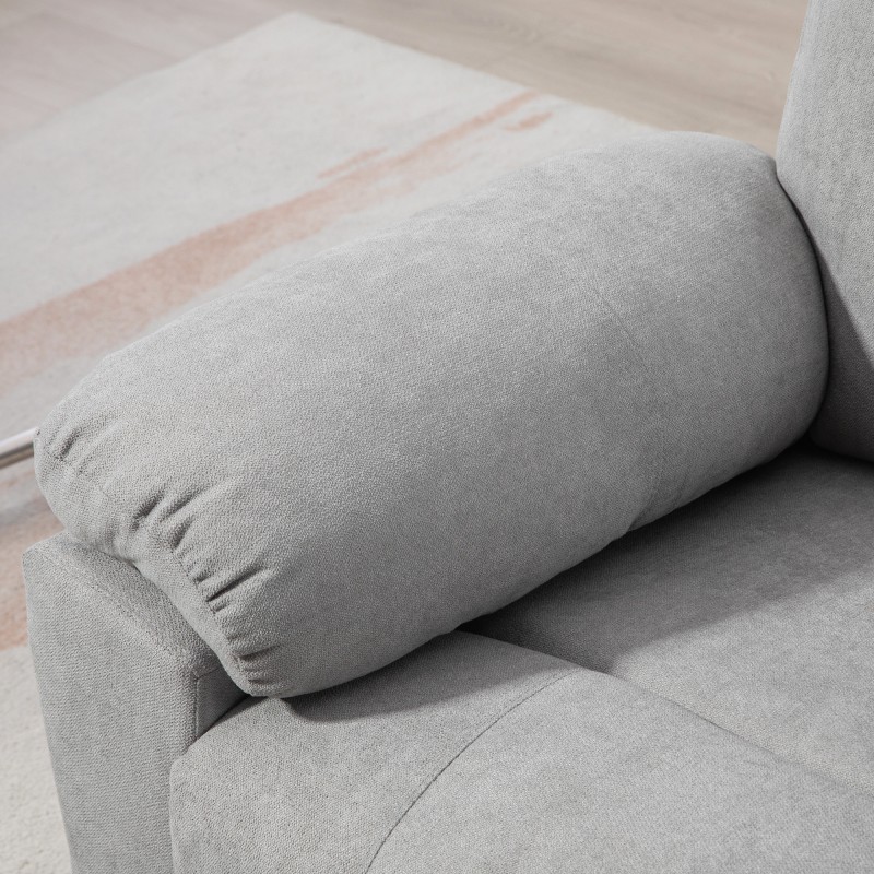 Sähköinen lepotuoli hieronta- ja nousuavustimella, 8 hierontapistettä, 89x99x103 cm, harmaa