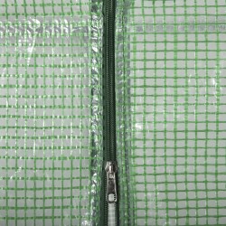 Kasvihuone hyllyillä teräsrunko PE-muovi 141 x 72 x 191 cm vihreä