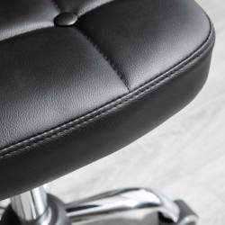 Työtuoli selkänojalla 2 kpl, keinonahka, säädettävä korkeus 72–87 cm, tummanharmaa