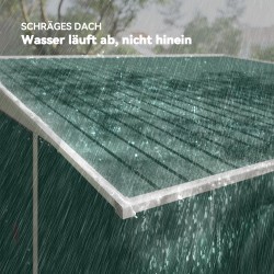 Metallinen pihavarasto liukuovilla 2,8 x 3,45 x 2,01 m vihreä