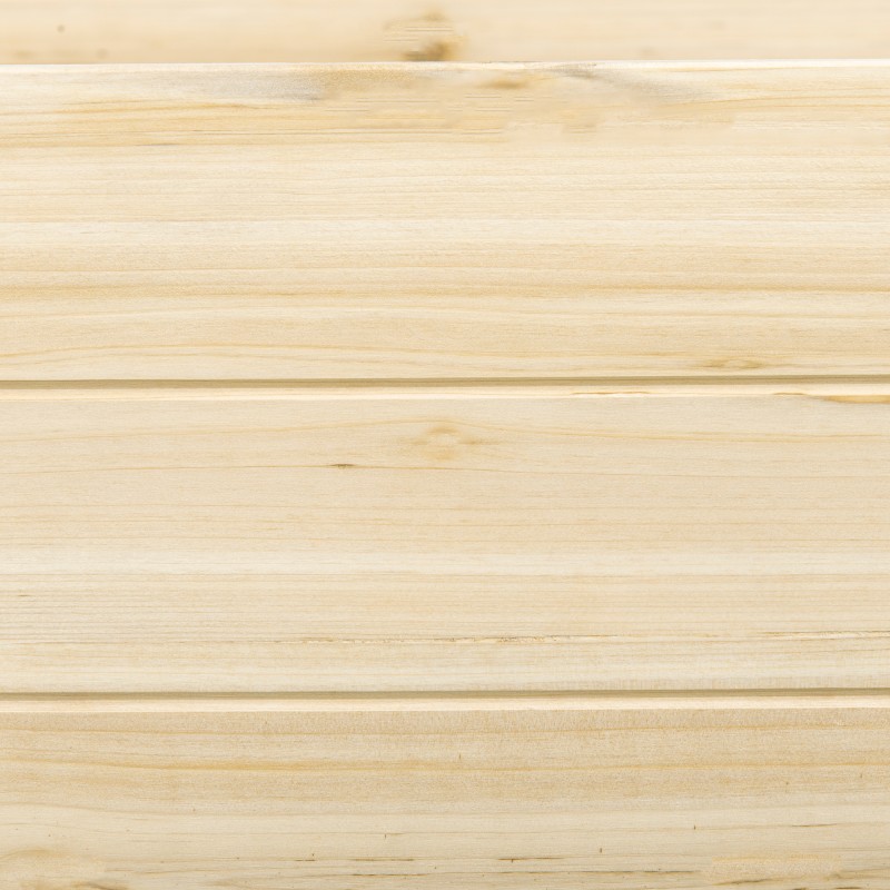 Puinen viljelylaatikko ulkokäyttöön, 2 istutusosaa, säänkestävä massiivipuu, 244 x 61,5 x 27 cm, natur