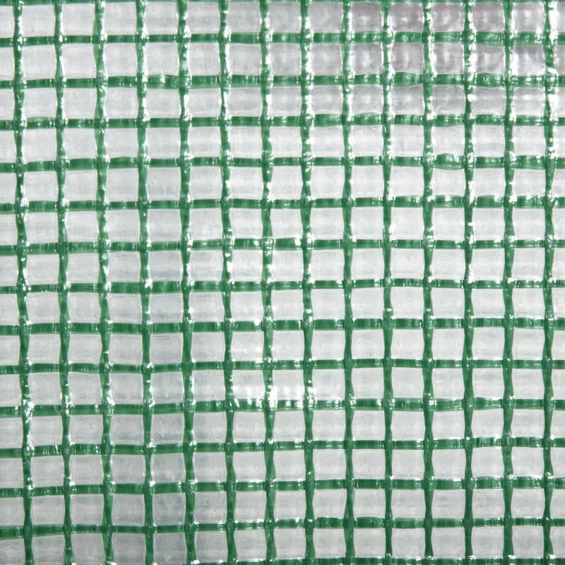 Minikasvihuone taimikasvatukseen, metallirunko ja PE-suojakangas, 3 hyllytasoa, 69 x 49 x 125 cm, vihreä