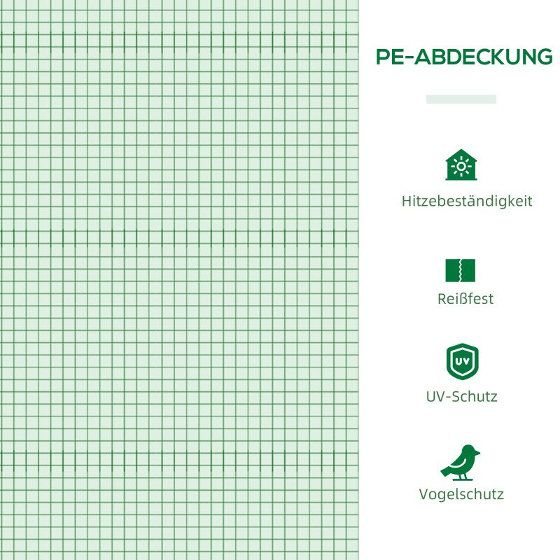 Kasviteltta / kasvihuone tomaateille, metallirunko ja PE-muovi, 180 x 90 x 70 cm, vihreä