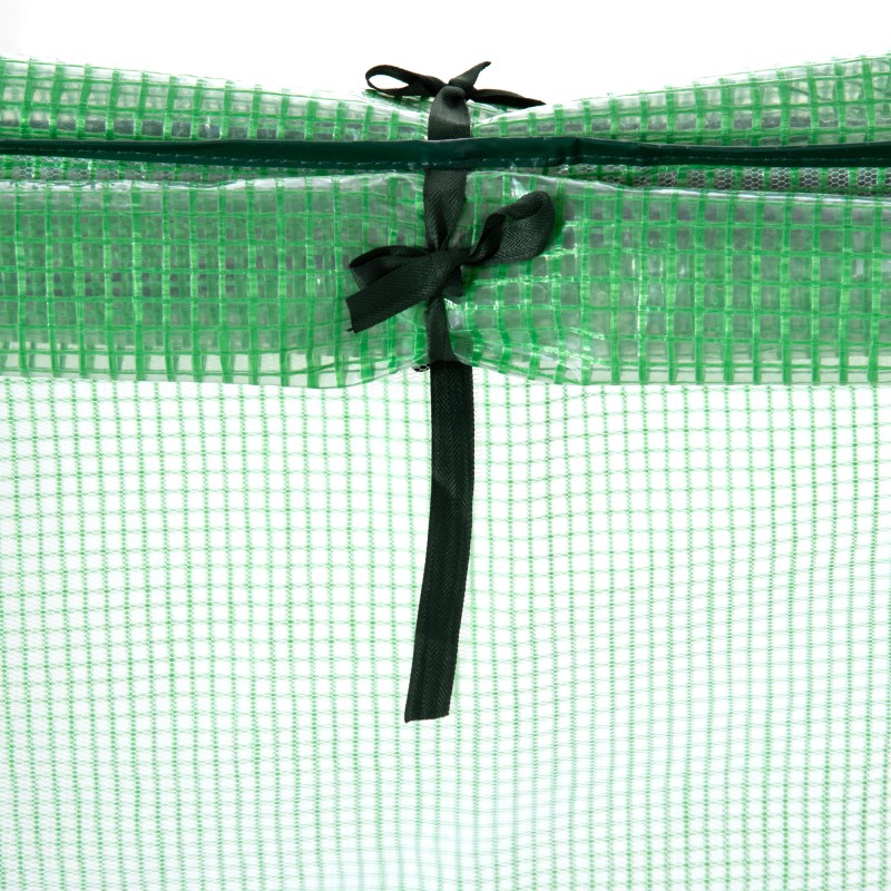 Kasviteltta / kasvihuone tomaateille, metallirunko ja PE-muovi, 180 x 90 x 70 cm, vihreä