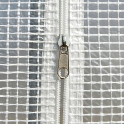 Tunnelikasvihuone teräsrungolla ja PE-katteella 295 x 200 x 200 cm valkoinen