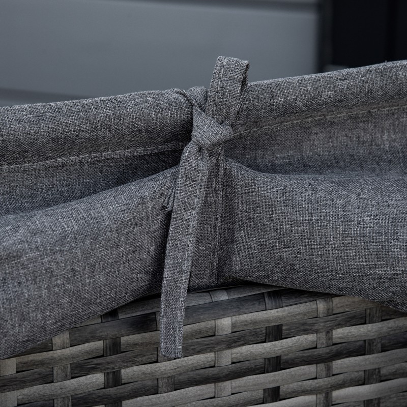 Polyrottinki aurinkosaari ulos, 4-osainen leposohvaryhmä katoksella, metalli, 230 x 145 x 80 cm, harmaa