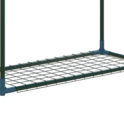 Kasvihylly 2 kpl terästä 4 tasoa 70 x 27 x 110 cm vihreä