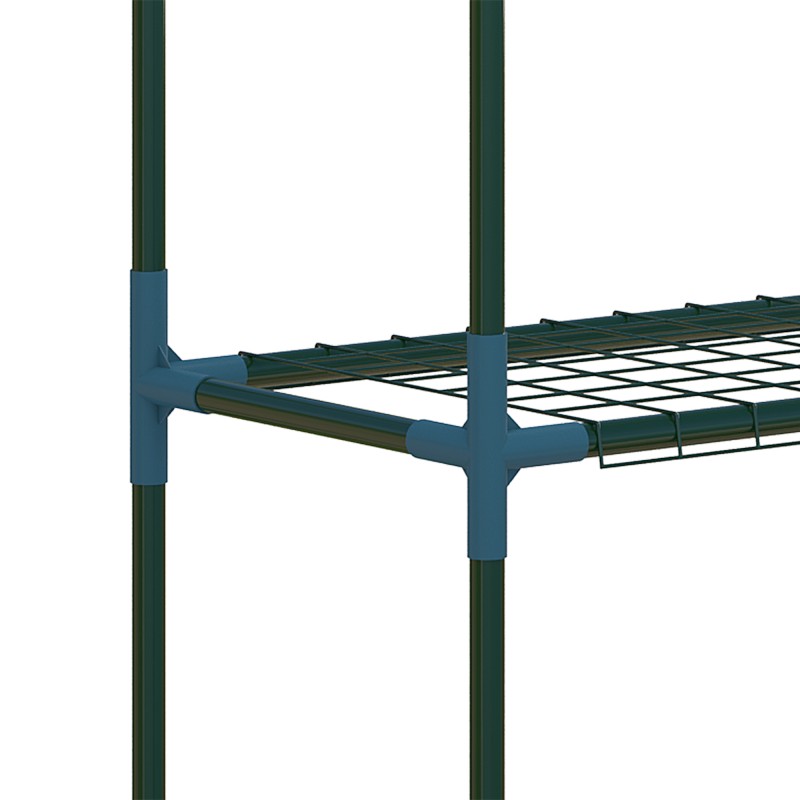 Kasvihylly 2 kpl terästä 4 tasoa 70 x 27 x 110 cm vihreä