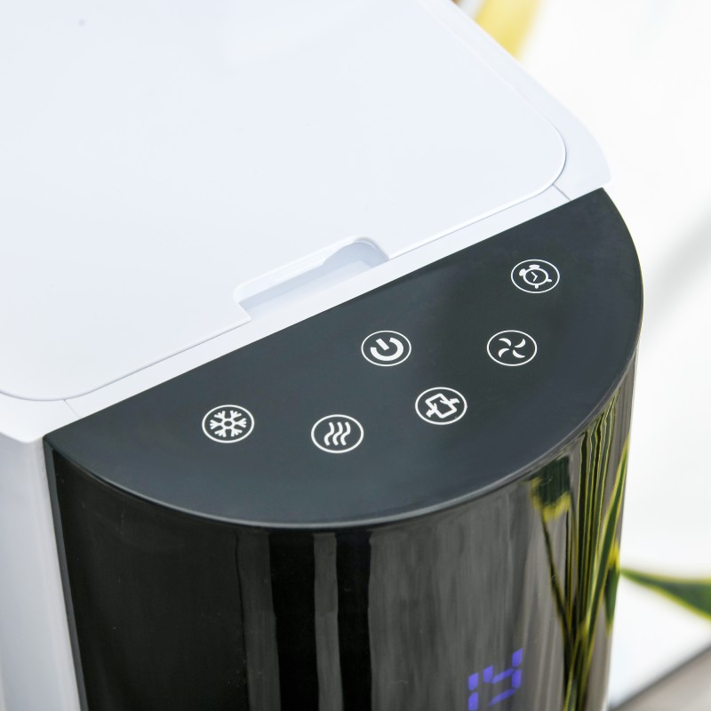 Pylväsviilennin 3-in-1 ilmaviilennin ja ilmankostutin, 3 nopeutta, ajastin, kääntyvä, musta-valkoinen