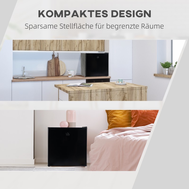 Minipakastin 35 l, kompakti pöytämalli, -14 – -24 °C, 45 W, 41 dB, 47 x 44,2 x 48,8 cm, musta