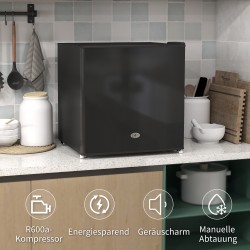 Minipakastin 35 l, vapaa sijoitus, 45 W, säädettävä termostaatti, 47 x 44,2 x 48,8 cm, musta