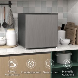 Pieni pakastin 35 l, pöytämalli, säädettävä lämpötila, harmaa, 47 x 44,2 x 48,8 cm