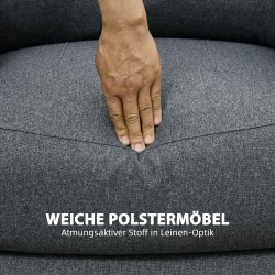 Lepotuoli säädettävällä selkänojalla ja jalkatuella, teräsrunko, 90 x 96 x 98 cm, tummanharmaa