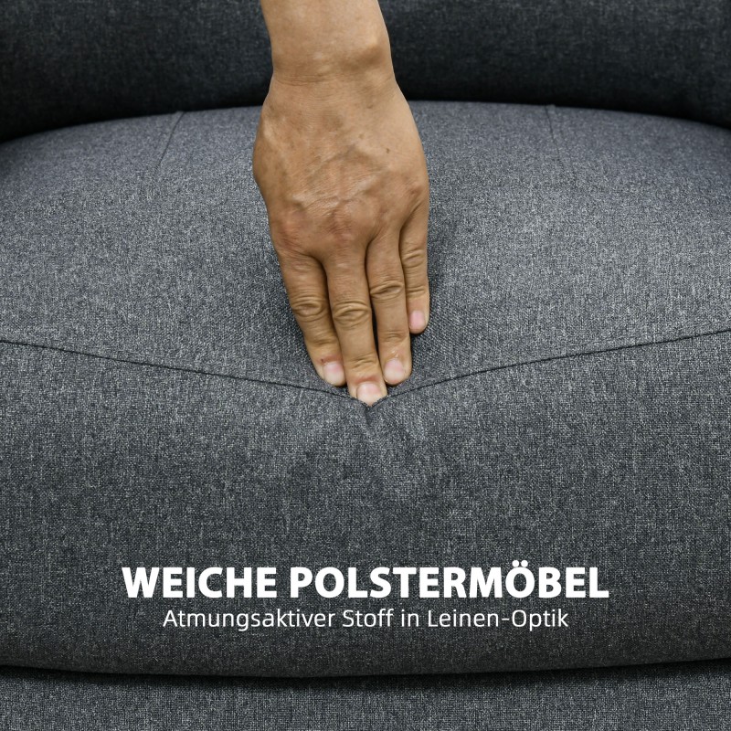 Lepotuoli säädettävällä selkänojalla ja jalkatuella, teräsrunko, 90 x 96 x 98 cm, tummanharmaa