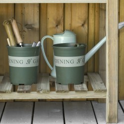 Korotettu puinen viljelylaatikko hyllyllä, kuusipuu, 91 x 51 x 76 cm, vaaleanvihreä