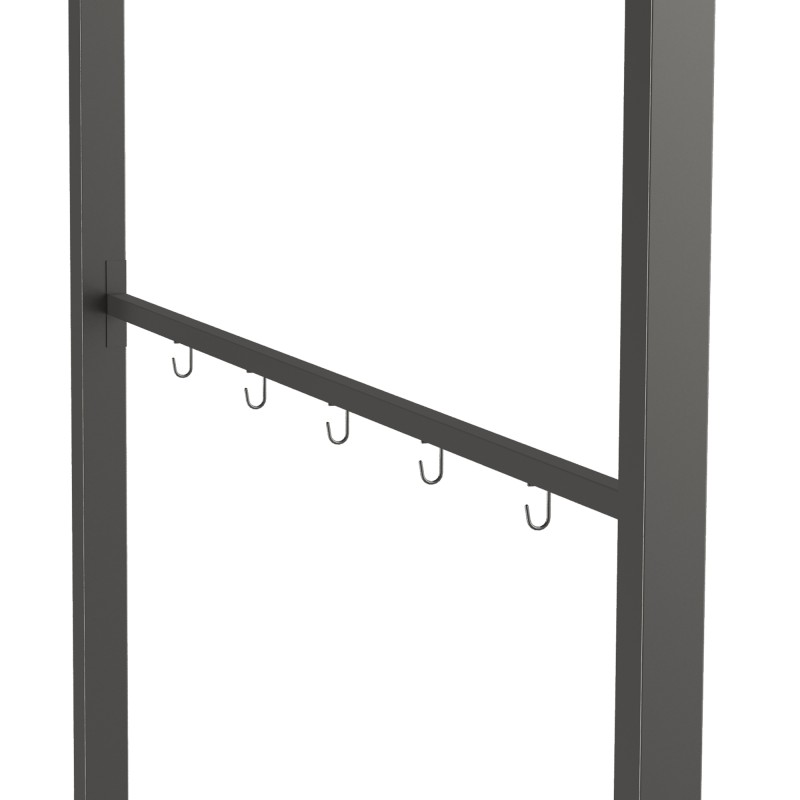 Grillikatos ulkogrillille, teräsrunko ja tulenkestävä polyesterikatto, 215 x 150 x 182/220 cm, beige/musta