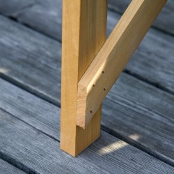 Puinen istutuspöytä hyllyllä kuusipuuta 80 x 40 x 84 cm vaaleanruskea