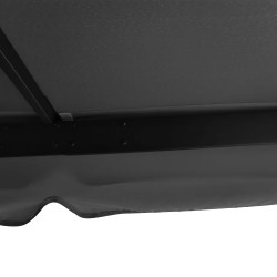 Puutarhapaviljonki 3 x 3 m, alumiini/metalli, kaksikerroksinen katto, sivuverhot ja hyttysverkot, tummanharmaa