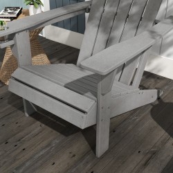 Puutarhatuoli ulkokäyttöön HDPE 75 x 87 x 90 cm harmaa