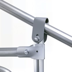 Kanojen ulkotarha metallista verkosta 3 x 4 x 2 m, katos, hopea-harmaa