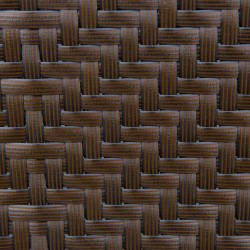 Taitettava polyrottinkinen puutarhatuoli, 7-asentoinen selkänoja, ulkokäyttöön, 58x71x111 cm, ruskea/musta