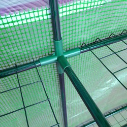 Seinustakasvihuone tomaateille PE ja teräs 200 x 100 x 215 cm vihreä