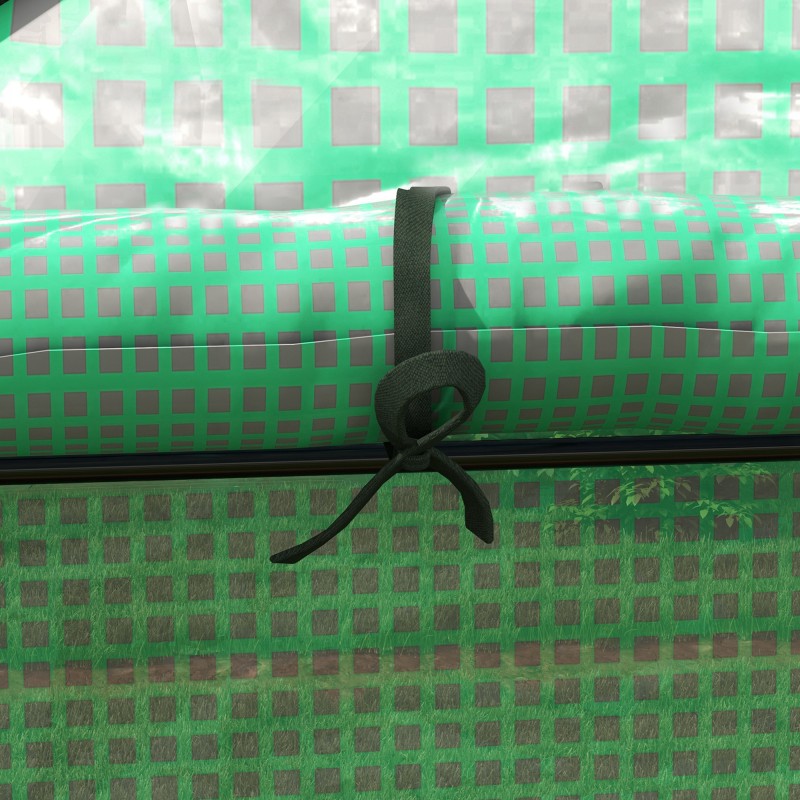 Kasvihuoneen vaihtomuovi UV-suojattu muovipeite 140 x 73 x 190 cm vihreä