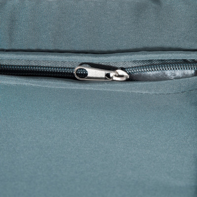 Keinutuoli ulkokäyttöön polyrattanista ja metallista, 66 x 88 x 98 cm, harmaa, pehmusteella