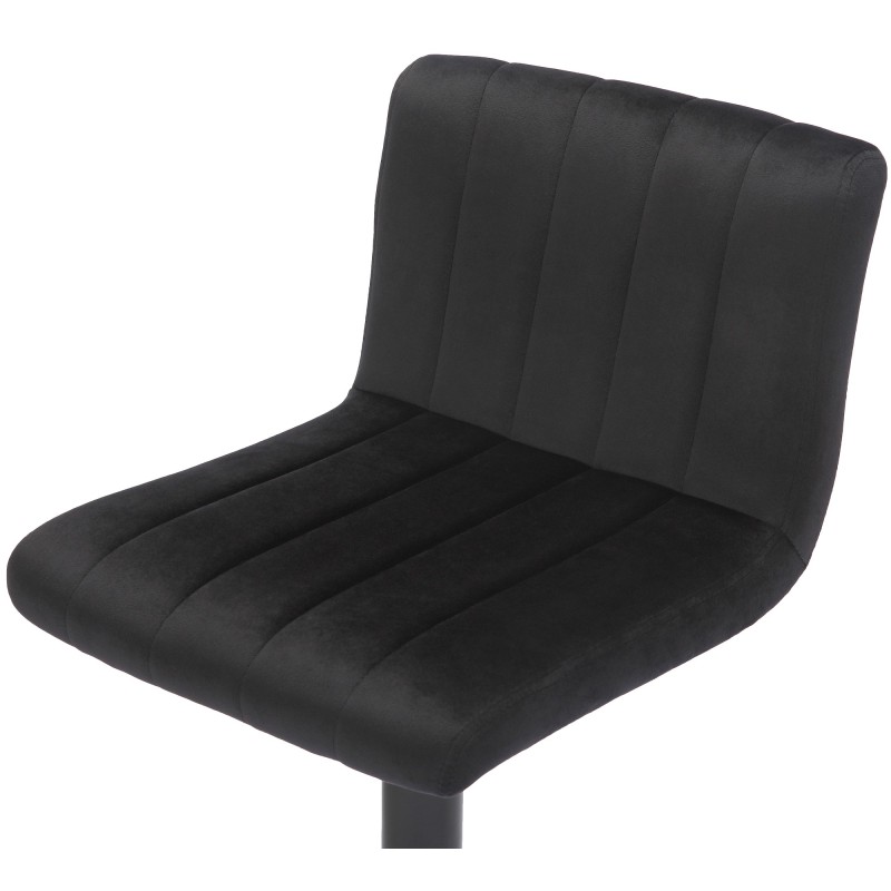 Jamie-baarituoli samettipäällysteellä ja korkeussäädöllä