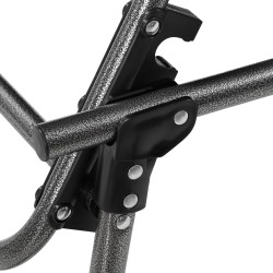 Taitettava aurinkotuoli puutarhaan, teräs ja Oxford-kangas, 188 x 57 x 30 cm, musta