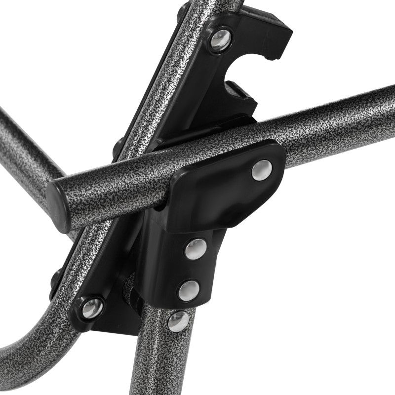 Taitettava aurinkotuoli puutarhaan, teräs ja Oxford-kangas, 188 x 57 x 30 cm, musta