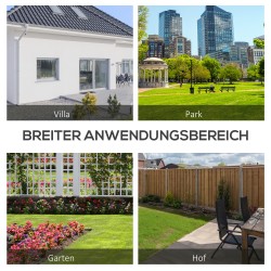 Kahden hengen puinen puutarhapenkki selkänojalla 116 x 56 x 80 cm harmaa