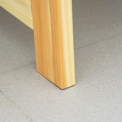 Kahden hengen puinen puutarhapenkki ulkokäyttöön 116 x 56 x 80 cm, kantavuus 220 kg, natur