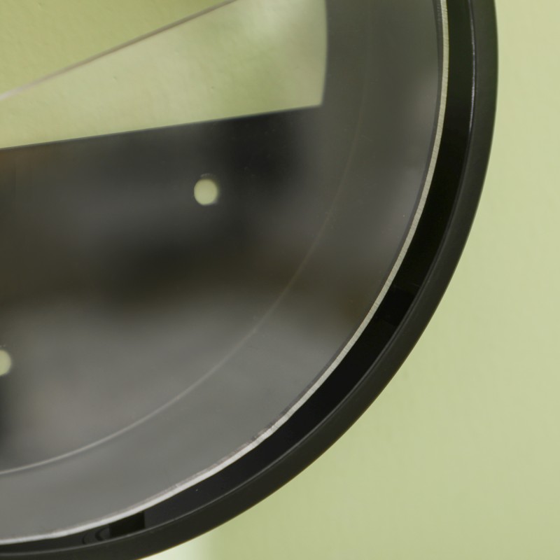 Seinäruukut kasveille, 3 kpl sarja, teräs ja akryyli, musta, pyöreä, sisä- ja ulkokäyttöön