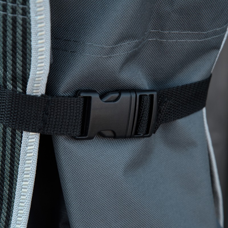 Taitettava retkisänky teräsrungolla 188 x 64,5 x 53 cm, kantavuus 150 kg, harmaa