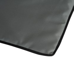 Rantatuolisetti 2 kpl, kokoontaitettava ja säädettävä selkänoja, teräsrunko, 124 x 53 cm, harmaa