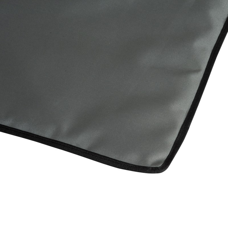 Rantatuolisetti 2 kpl, kokoontaitettava ja säädettävä selkänoja, teräsrunko, 124 x 53 cm, harmaa