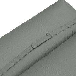 Aurinkotuolin pehmuste polyesteri 196 x 55 x 8 cm tummanharmaa