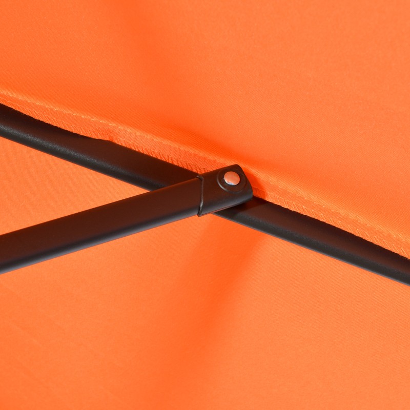 Puutarha- ja parvekevarjo Ø196 cm alumiinirunko oranssi