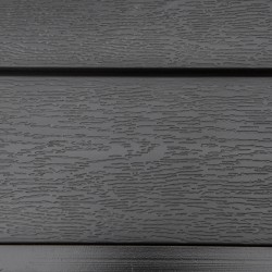 Ulkopöytä 4 hengelle, alumiinirunko ja muovisäleet, 78 x 78 x 74 cm, musta