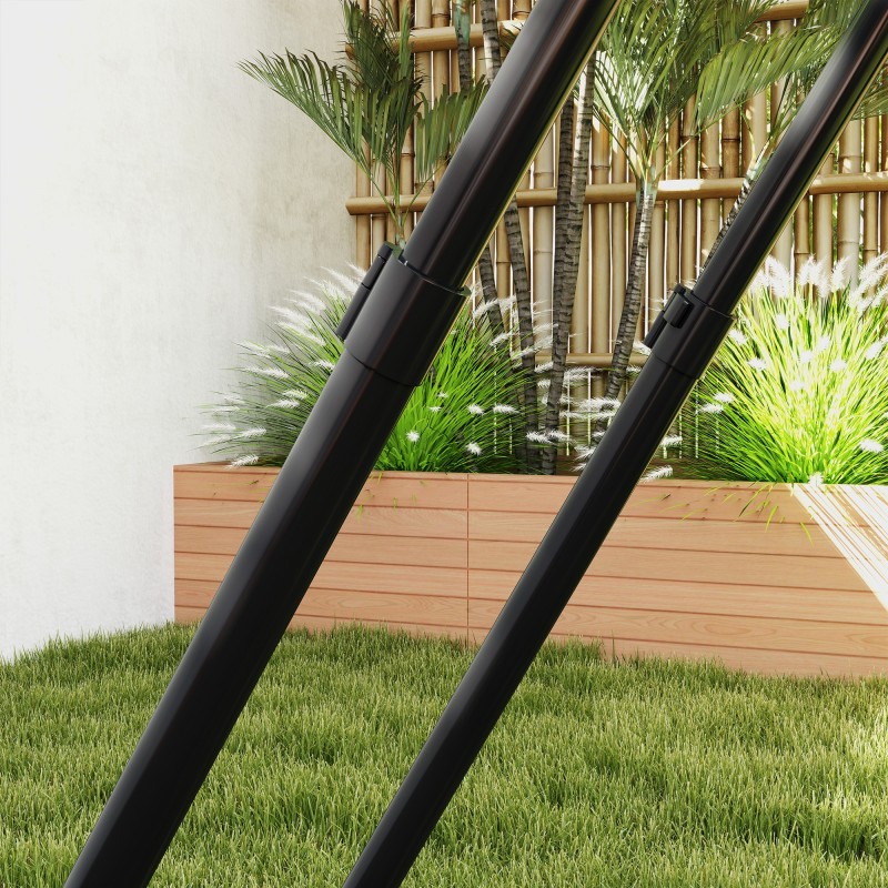 Jalkapallon rebounder - säädettävä harjoitteluseinä, metalli/PE, 128 x 118 cm, musta