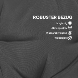 Puutarhakeinun istuinpehmuste ulkokäyttöön polyesteri 170 x 100 x 8 cm tummanharmaa