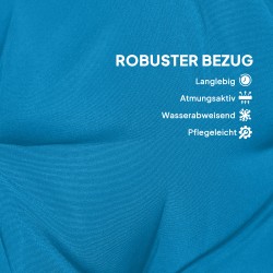 Pihakeinun pehmustesetti 170 cm, vedenkestävä polyesteri, sininen