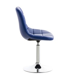 2 kpl Emil pyörivät tuolit keinonahkaa krominvärisellä jalalla