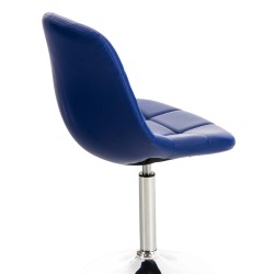 2 kpl Emil pyörivät tuolit keinonahkaa krominvärisellä jalalla