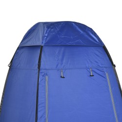 Pop up suihku- ja wc-teltta camping pukeutumisteltta polyesteri 126 x 124 x 189 cm tummansininen