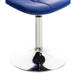 2 kpl Emil pyörivät tuolit keinonahkaa krominvärisellä jalalla